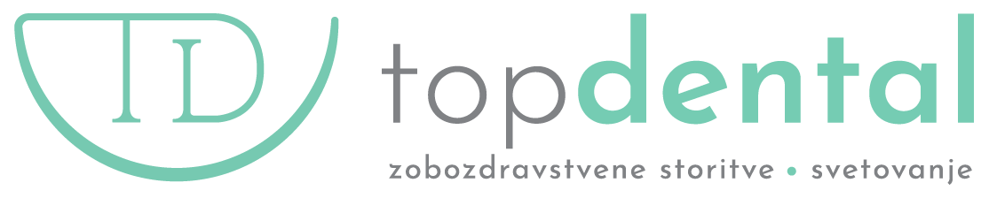 Logo TopDental, vodi na uvodno stran